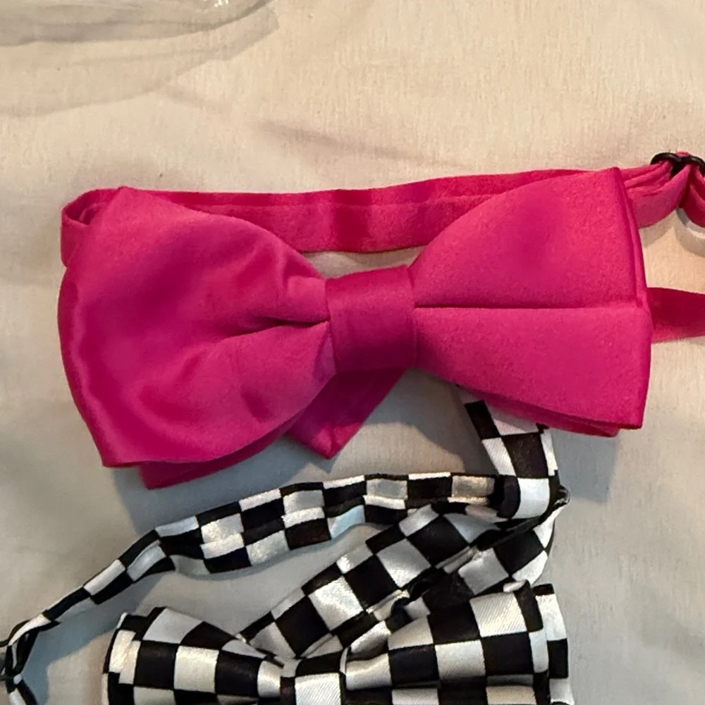 Stylish Kids Bow Tie Set - Black, Silver pink, Christmas, and Checkered
